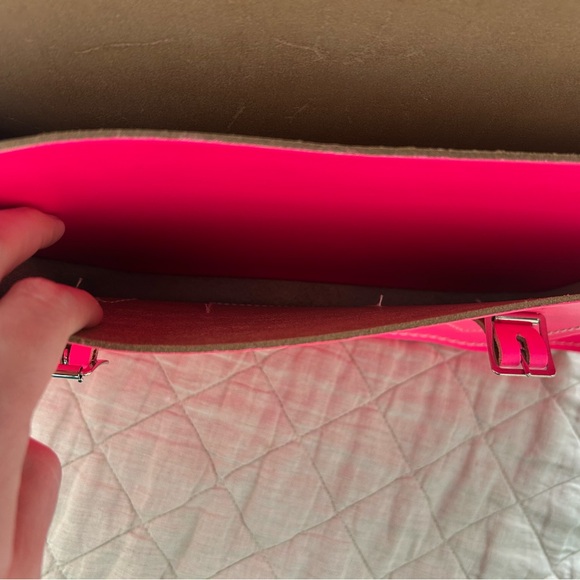 The Cambridge satchel company electric pink messenger bag purse - Picture 6 of 13